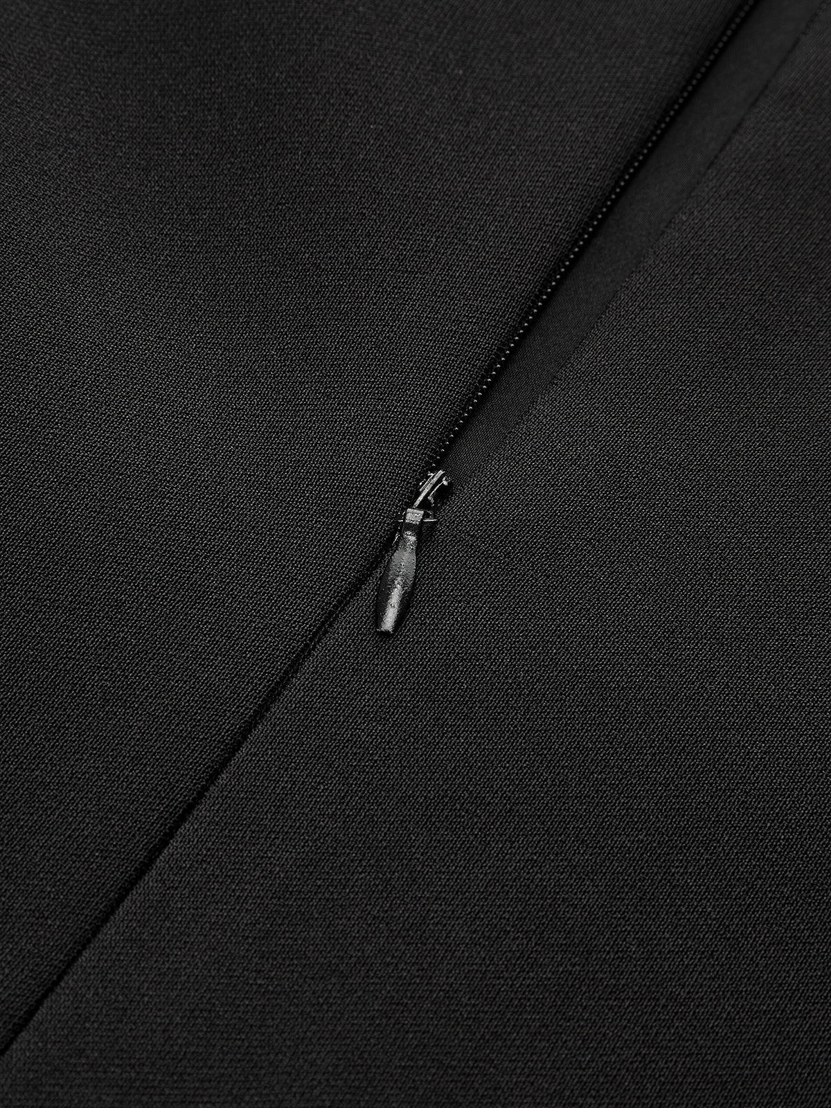 Pleated Hem Panel Asymmetric Metal Detail Mini Dress - Wholesalesil