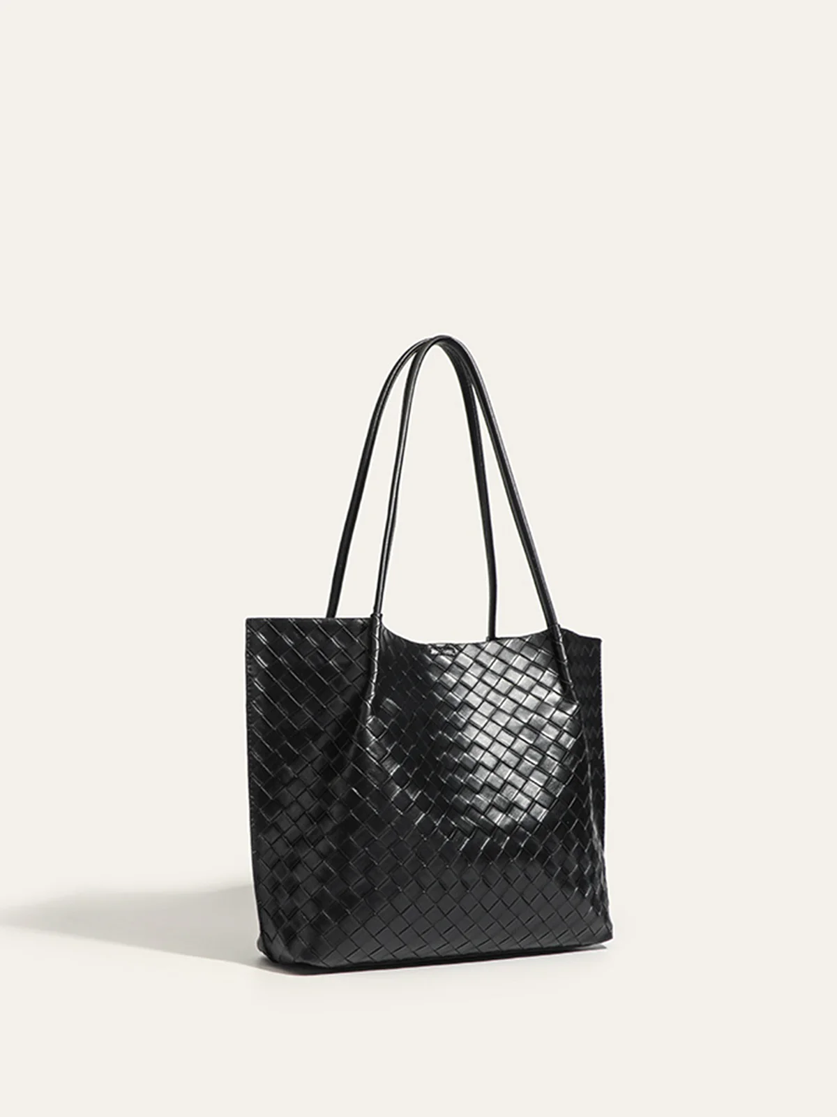 Woven PU Tote Bag - Wholesalesil