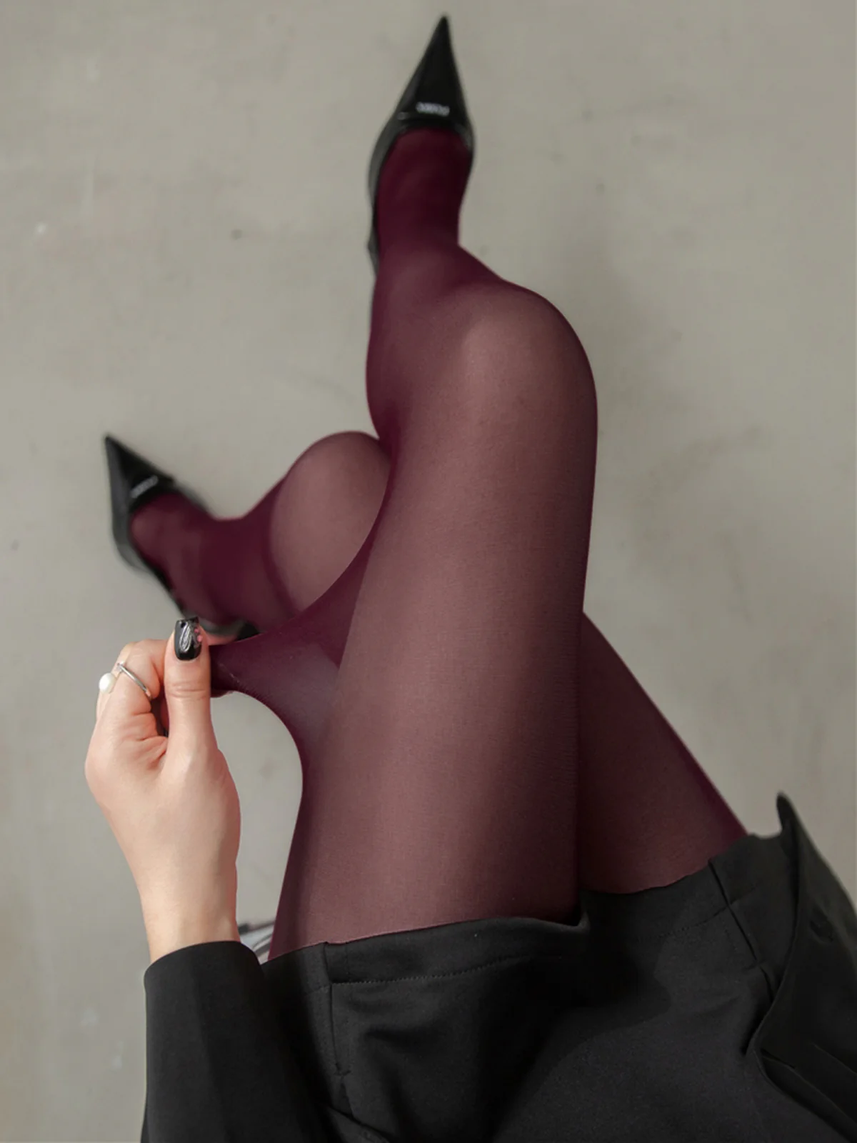 Solid Sheer Tights - Wholesalesil