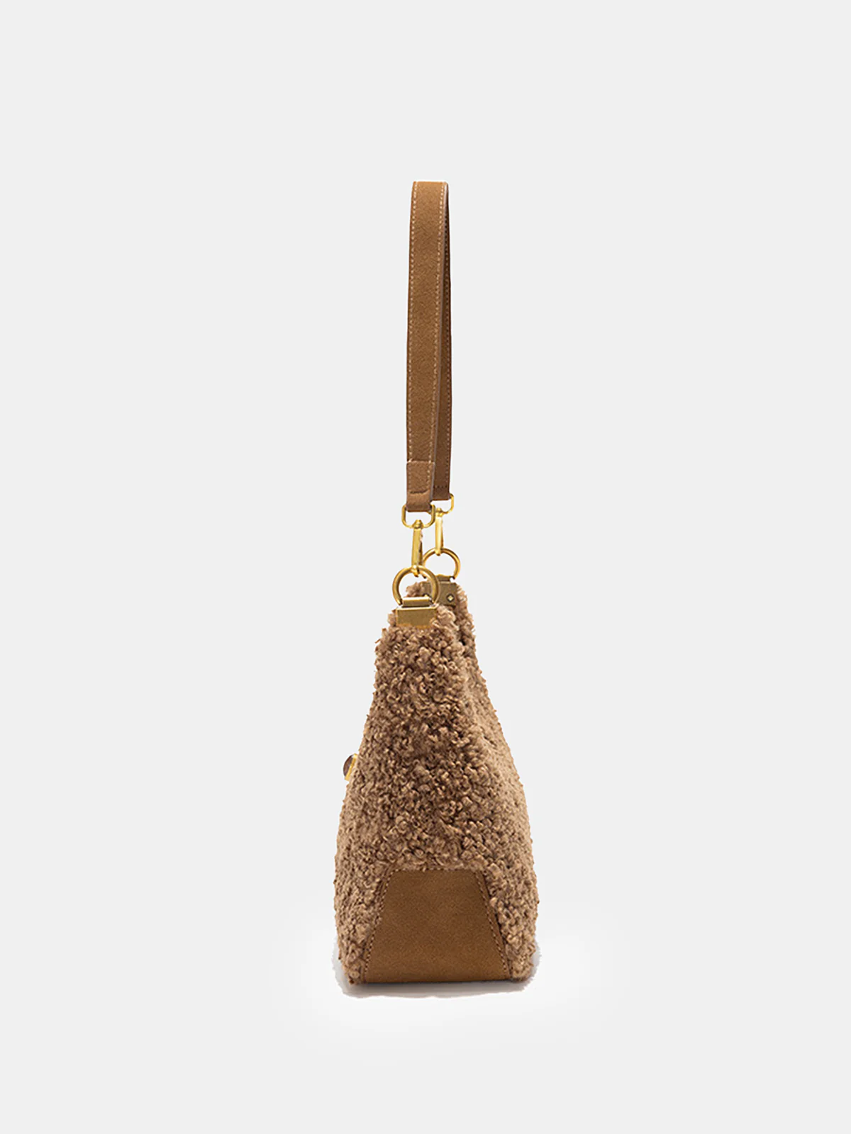 Faux Shearling Hobo Bag - Wholesalesil