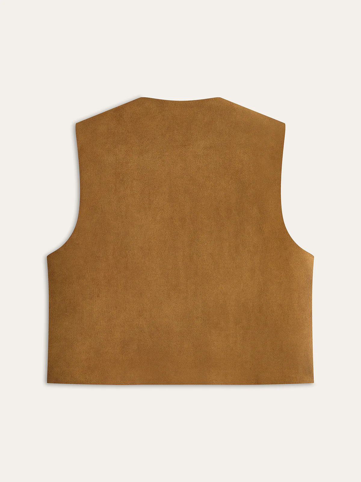 Floral Applique Suede Effect Vest - Wholesalesil