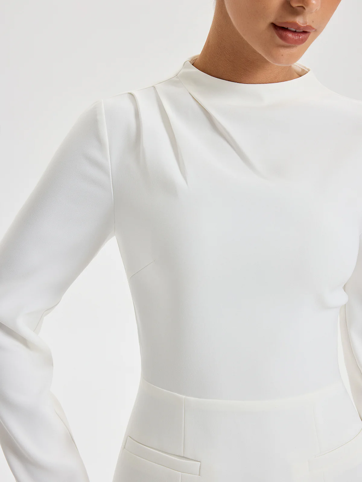 Shoulder-ruched Minimal Dress - Wholesalesil