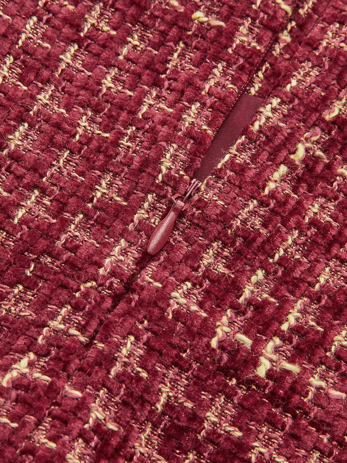 Metal Button Tweed Sleeveless Mini Dress - Wholesalesil