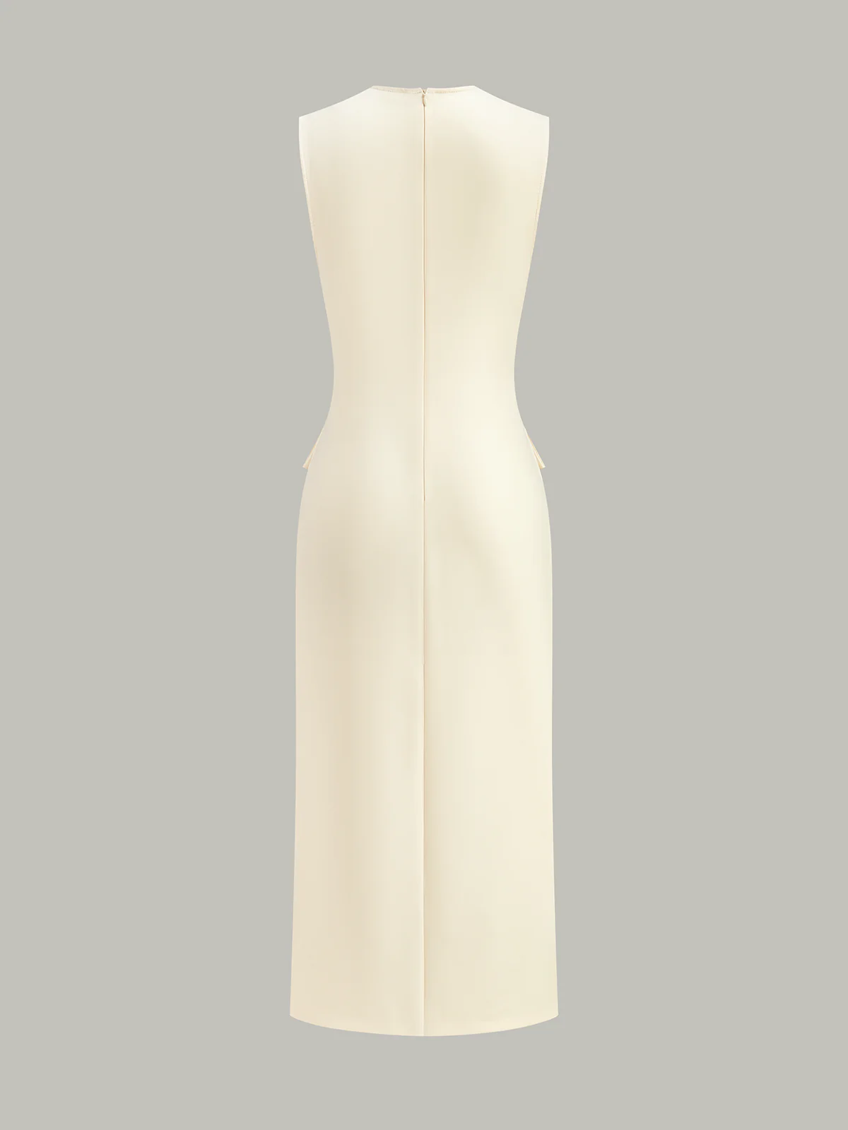 Button-Front Belted Maxi Dress - Wholesalesil