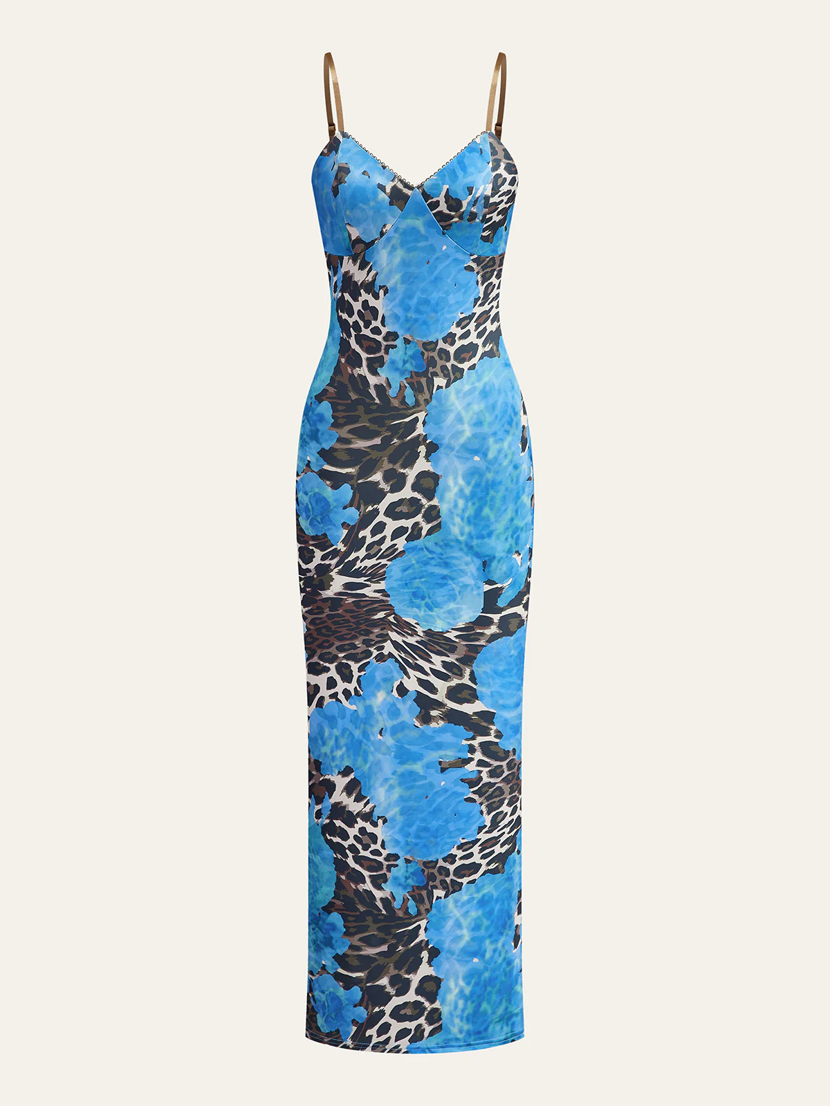 Leopard Print Maxi Dress - Wholesalesil