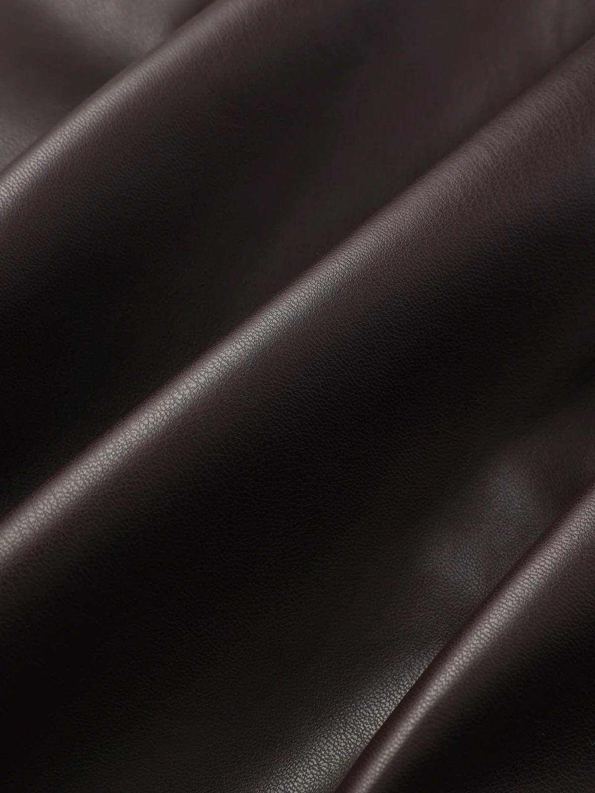 Belted Faux Leather Ruched Slit Midi Skirt - Wholesalesil