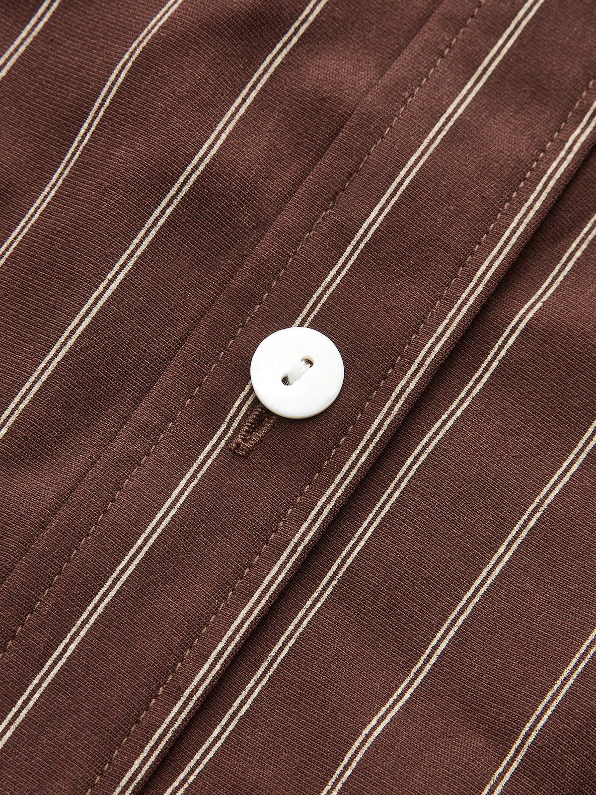 Loose Striped Knot Front Blouse - Wholesalesil