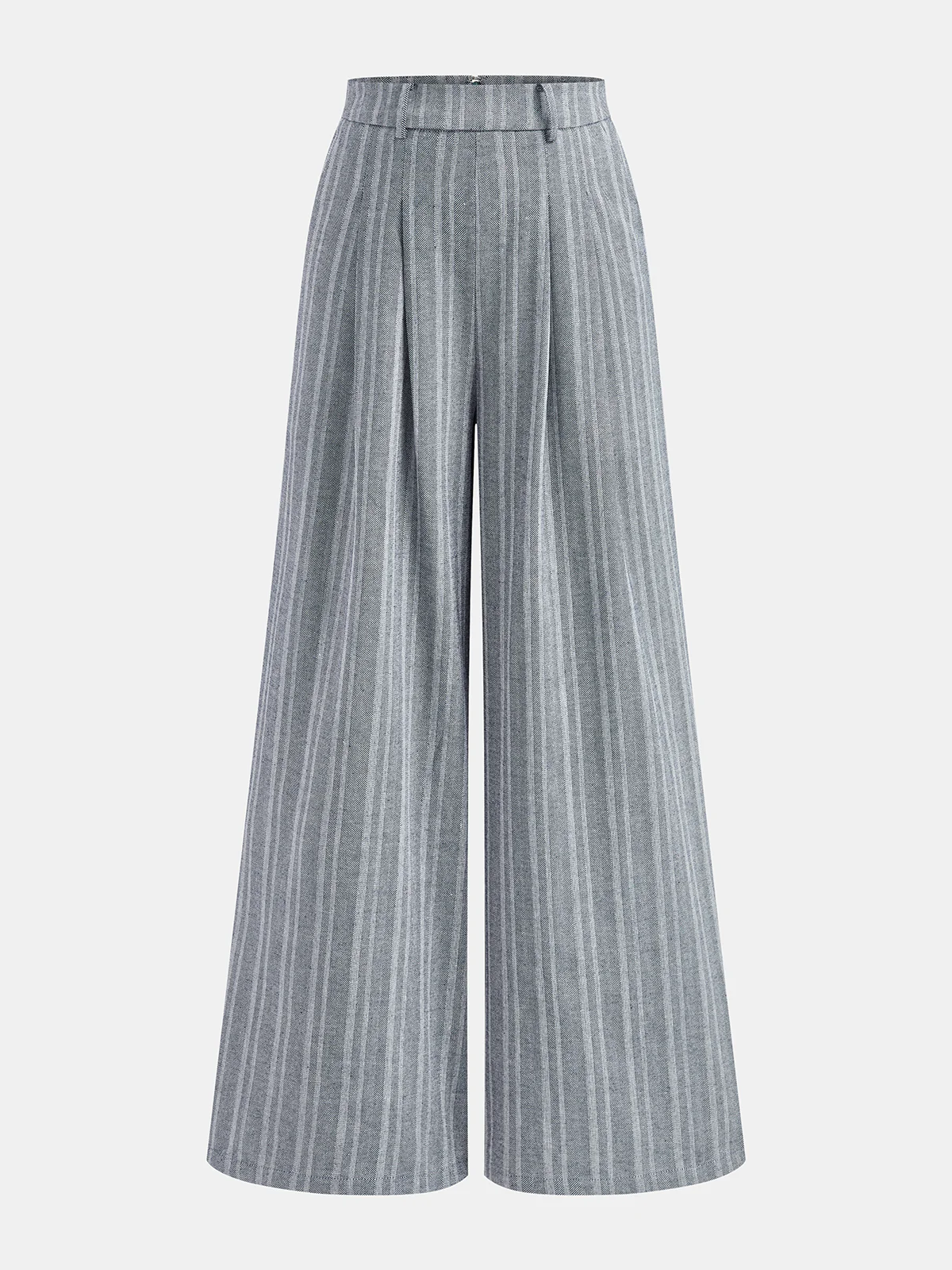 Linen Blend Wide-Leg Pants - Wholesalesil