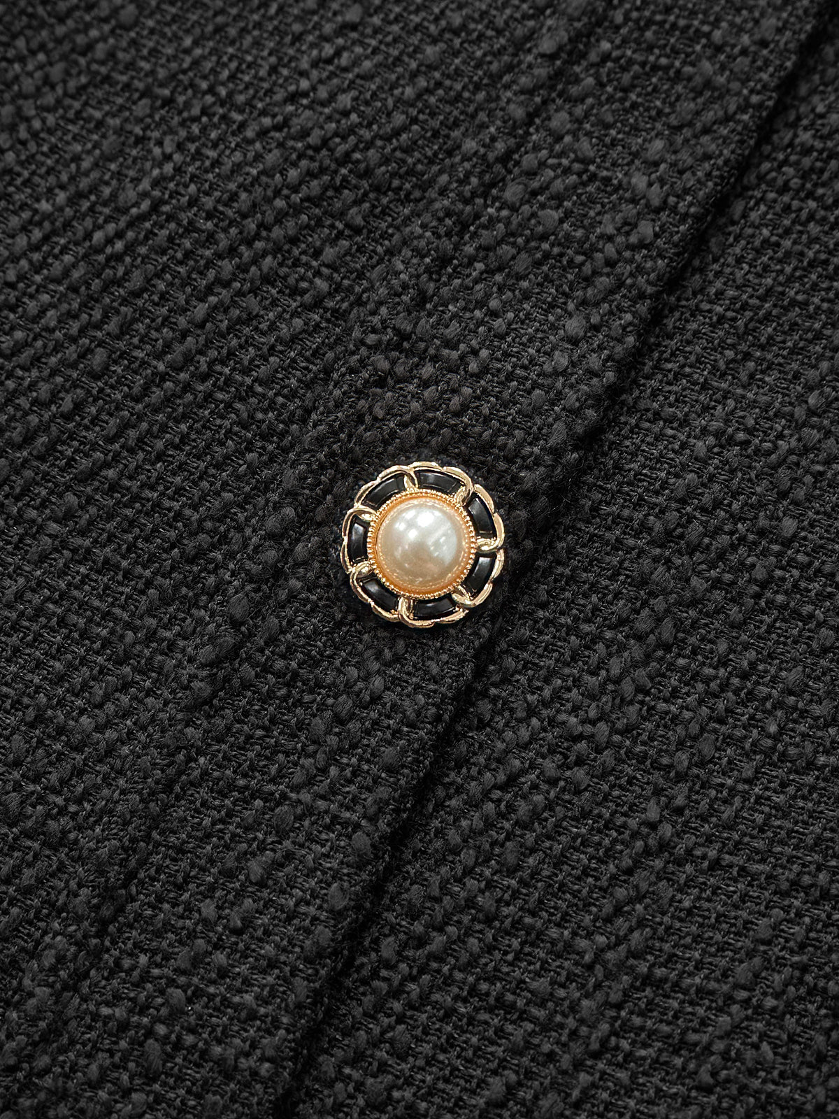 Tweed Sleeveless Button Mini Dress - Wholesalesil