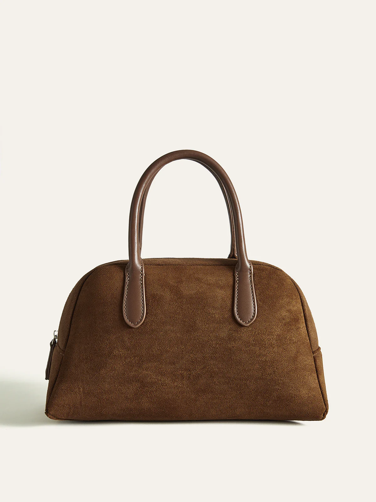 Suede Dome Top Handle Bag - Wholesalesil