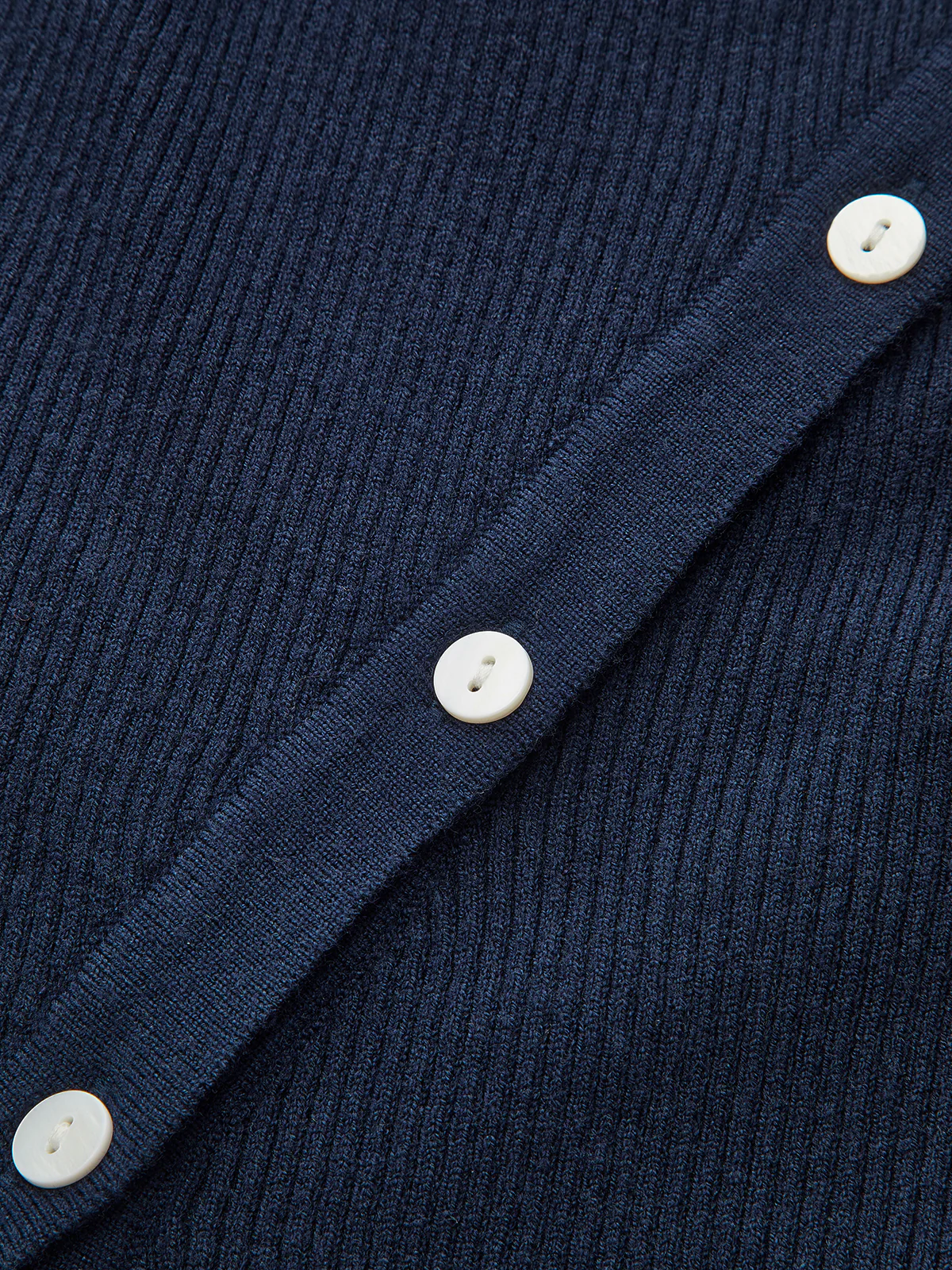 Asymmetric Lapel Button Front Knit Top - Wholesalesil