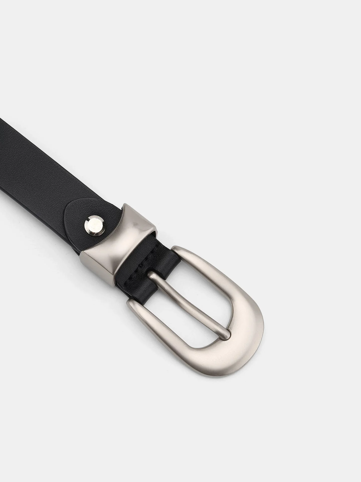 Pointed Tip Detail PU Leather Belt - Wholesalesil