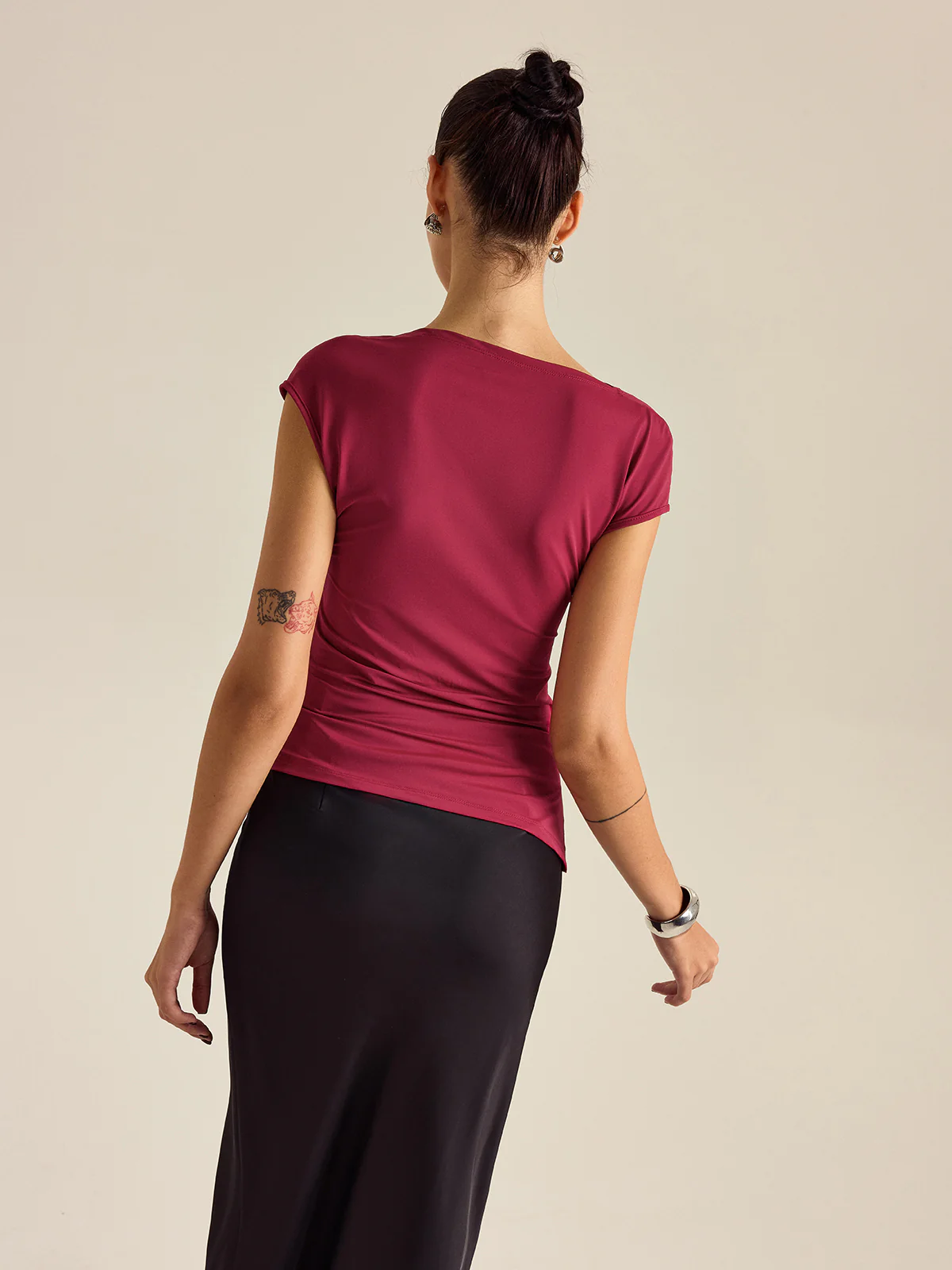 Asymmetrical Design Top - Wholesalesil