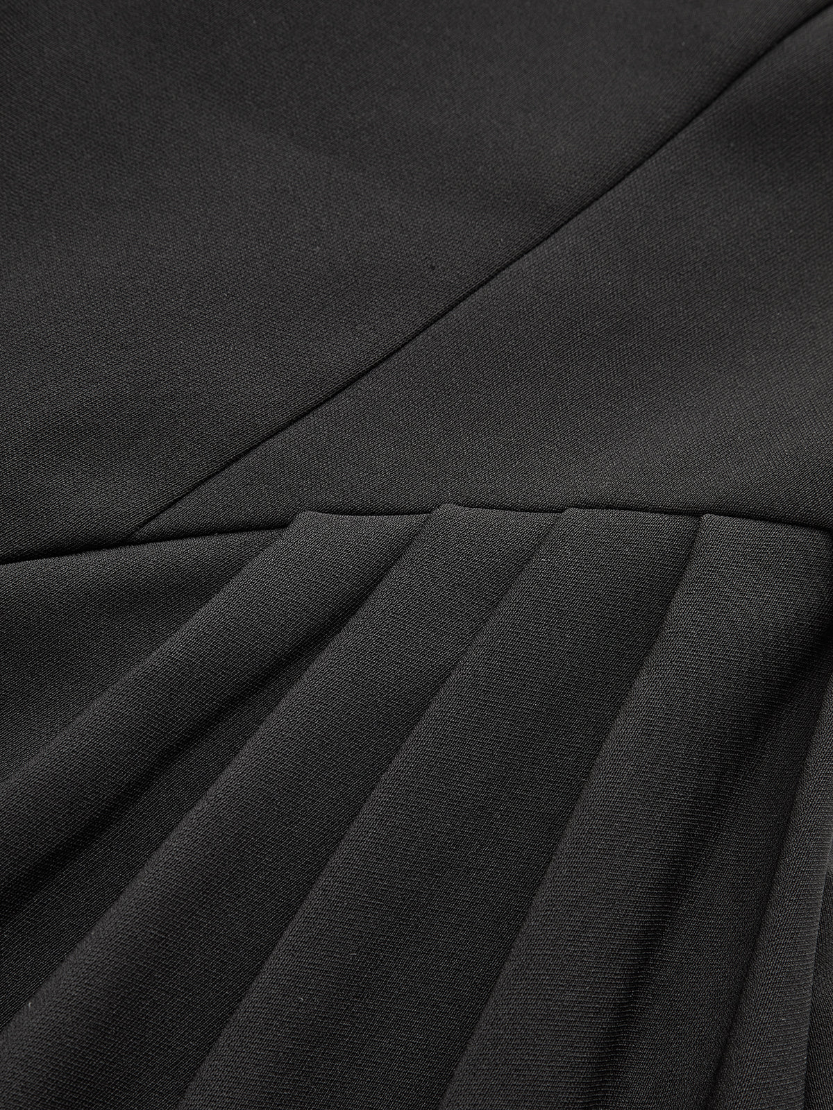 Sleeveless Square Neck Diamond Trim Flare Dress - Wholesalesil