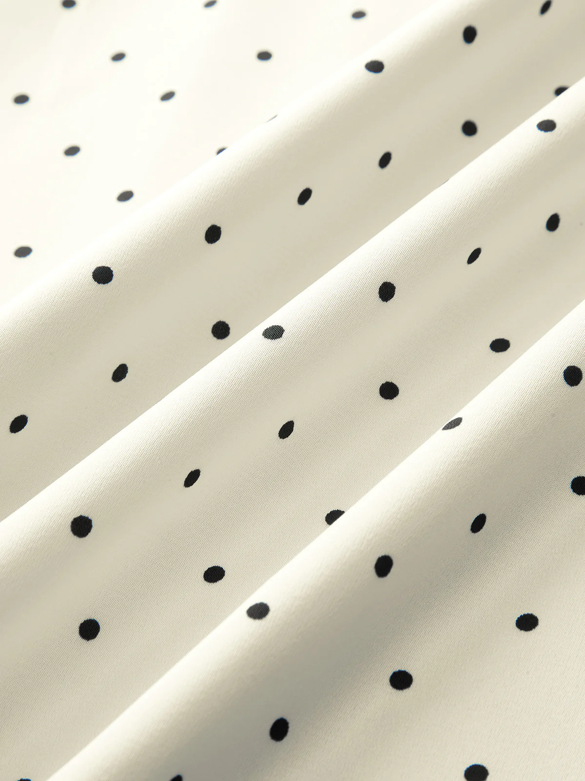 Lace Trim Polka Dot Cami Midi Dress - Wholesalesil