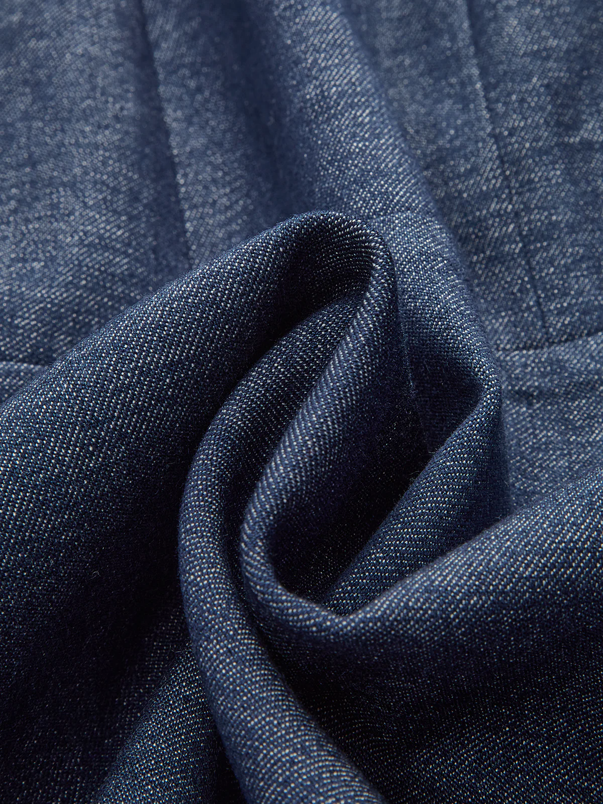 Denim Short Sleeved Zip-Front Mini Dress - Wholesalesil