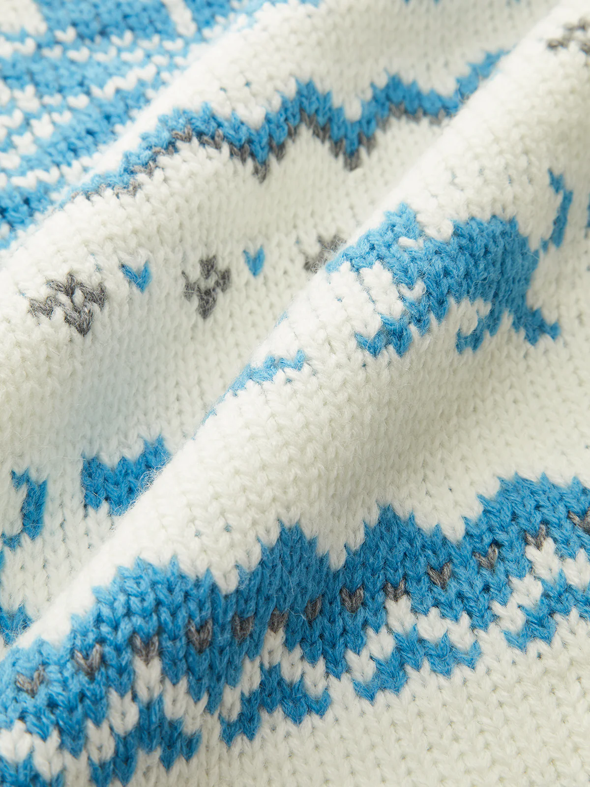 Off-Shoulder Fair Isle Sweater - Wholesalesil