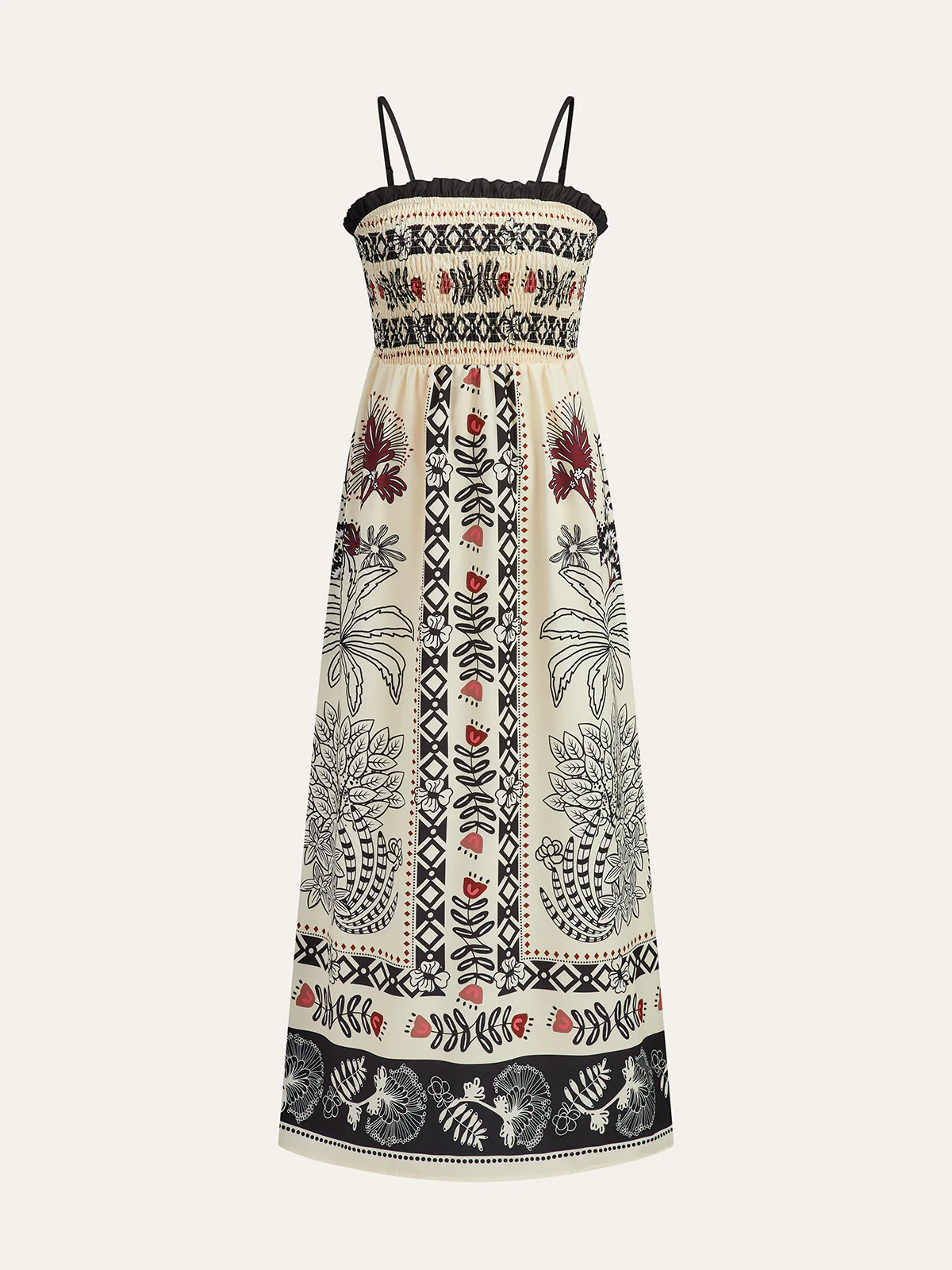 Ethnic-Style Printed  Maxi Dress - Wholesalesil