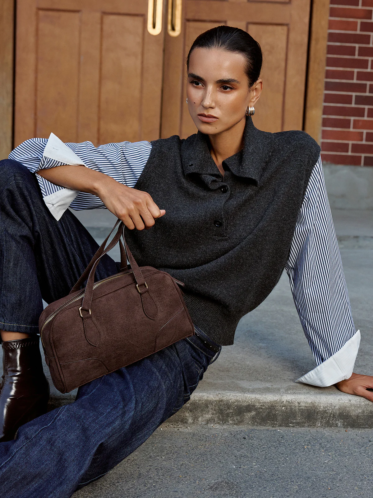 Retro Suede Handbag - Wholesalesil