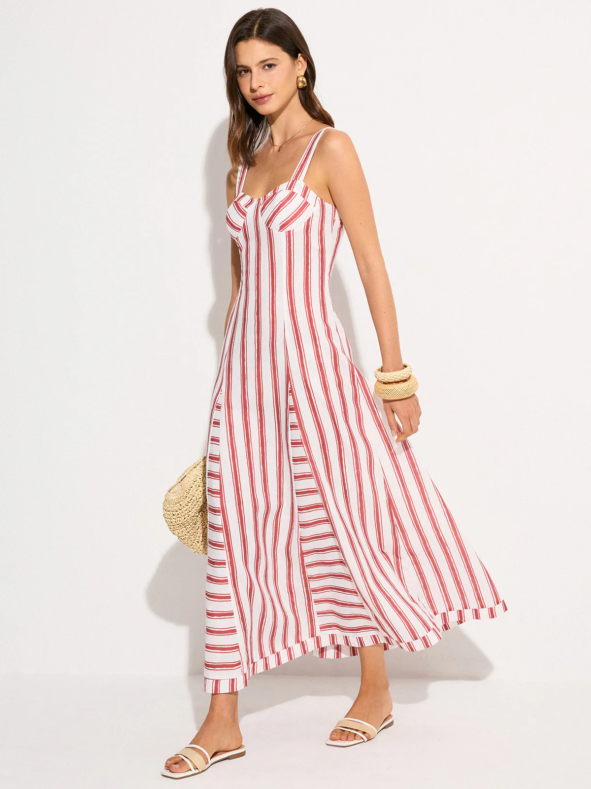 Striped Maxi Dress - Wholesalesil