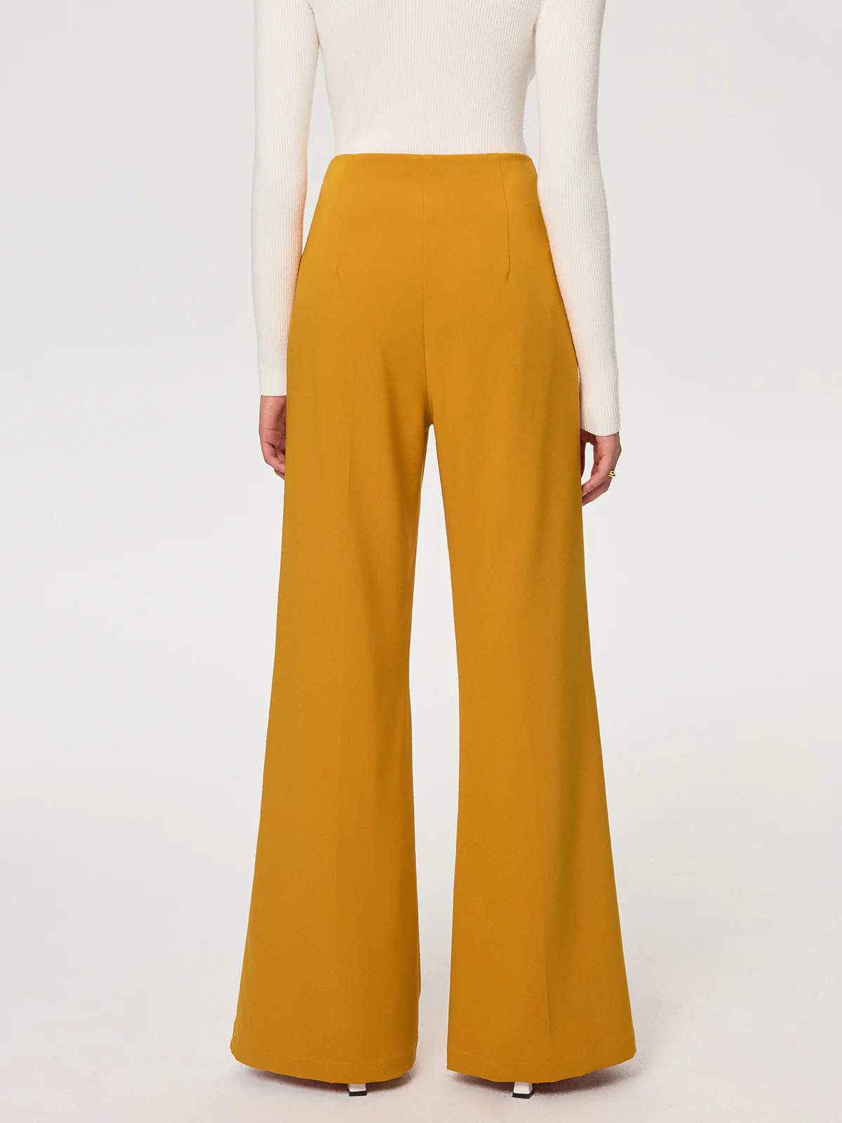 Mid-Waist Flare Pants - Wholesalesil
