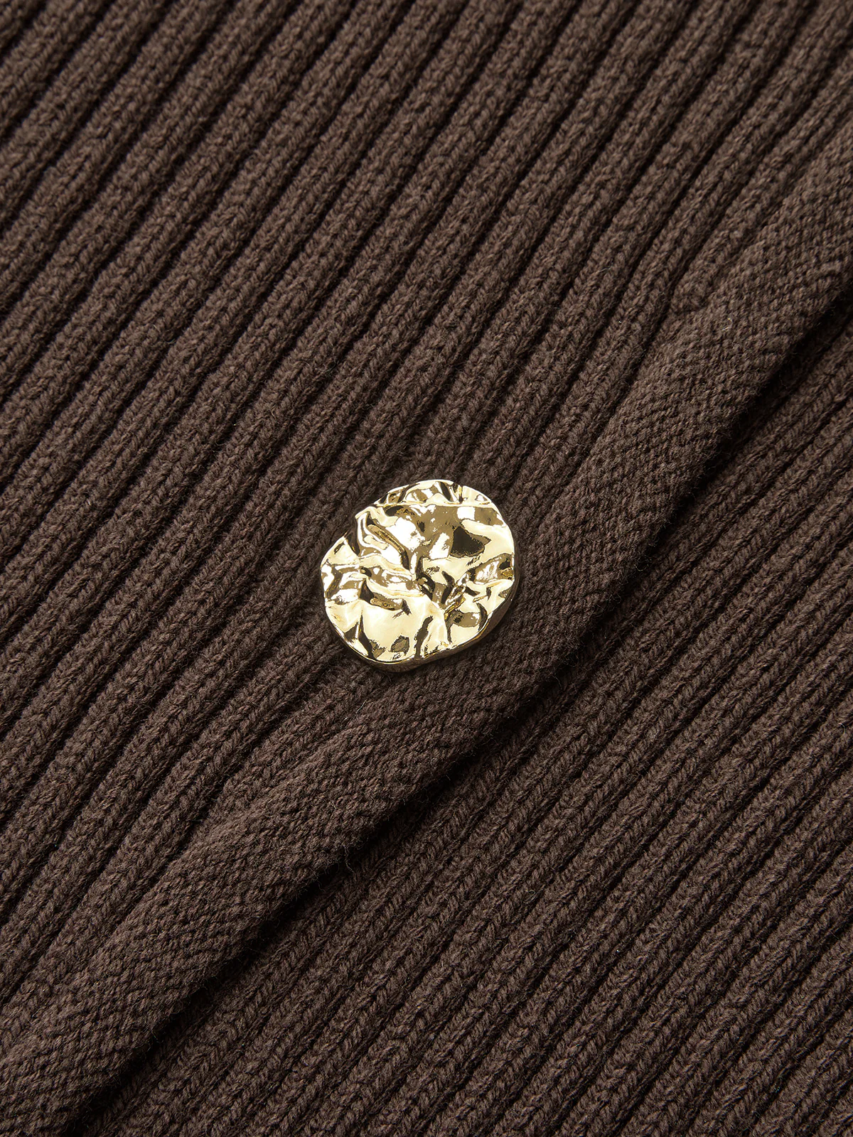 Stand Collar Asymmetric Button Cardigan - Wholesalesil