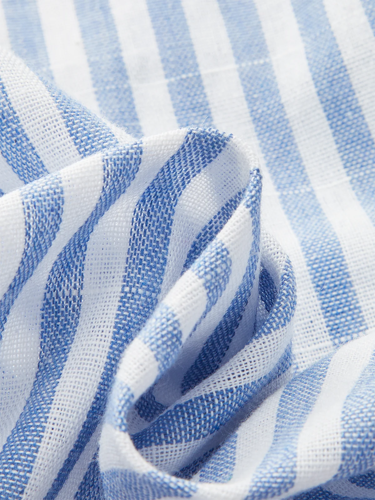 Striped Ruched Metal Decor Blouse - Wholesalesil