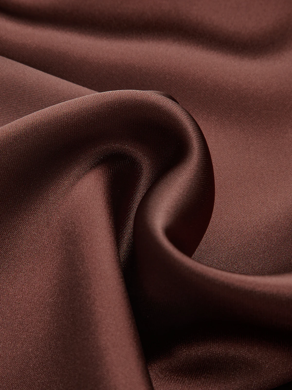 Cross Neck Long Sleeve Satin Blouse - Wholesalesil