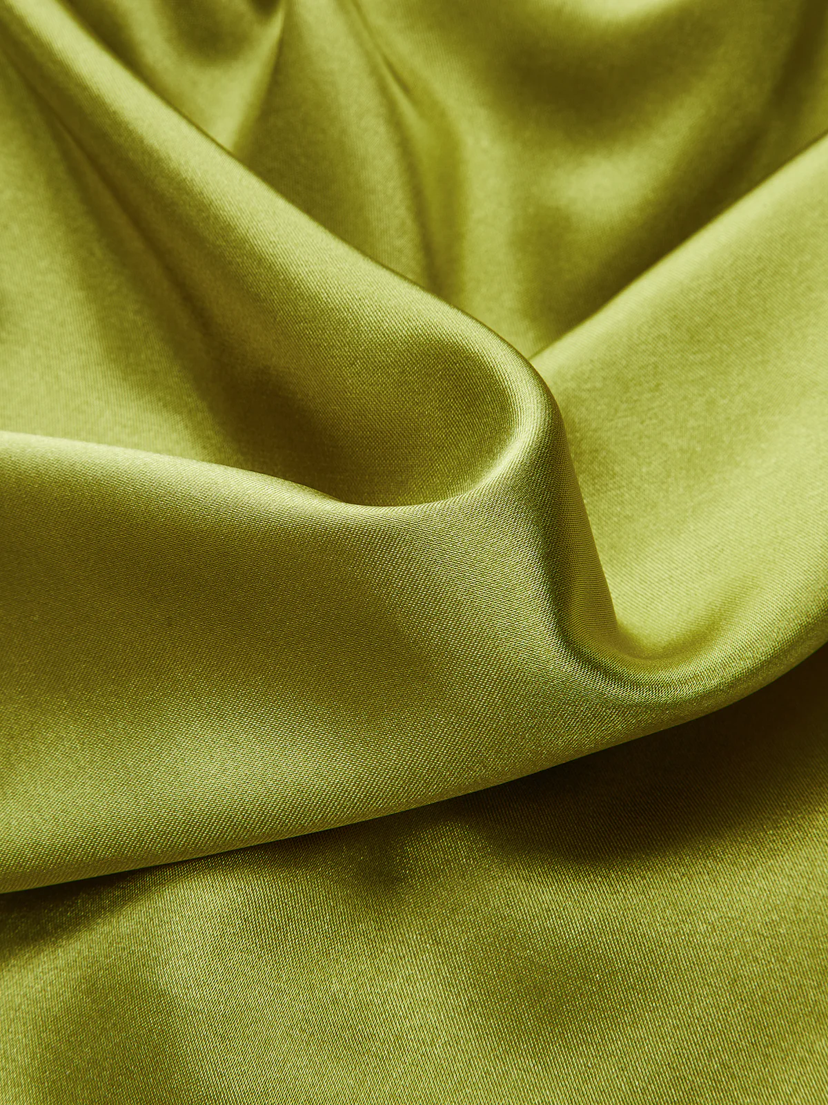 Satin Asymmetrical Collar Wrap Shirt with Side Buttons - Wholesalesil