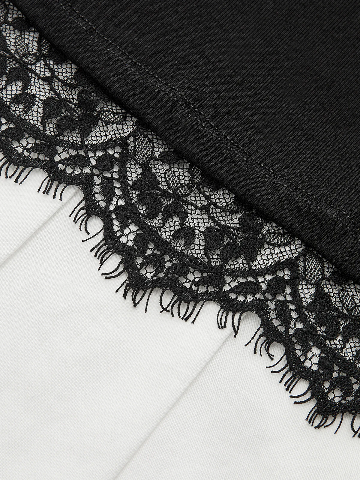 Color-Block Collared Pleated Lace Detail Mini Dress - Wholesalesil