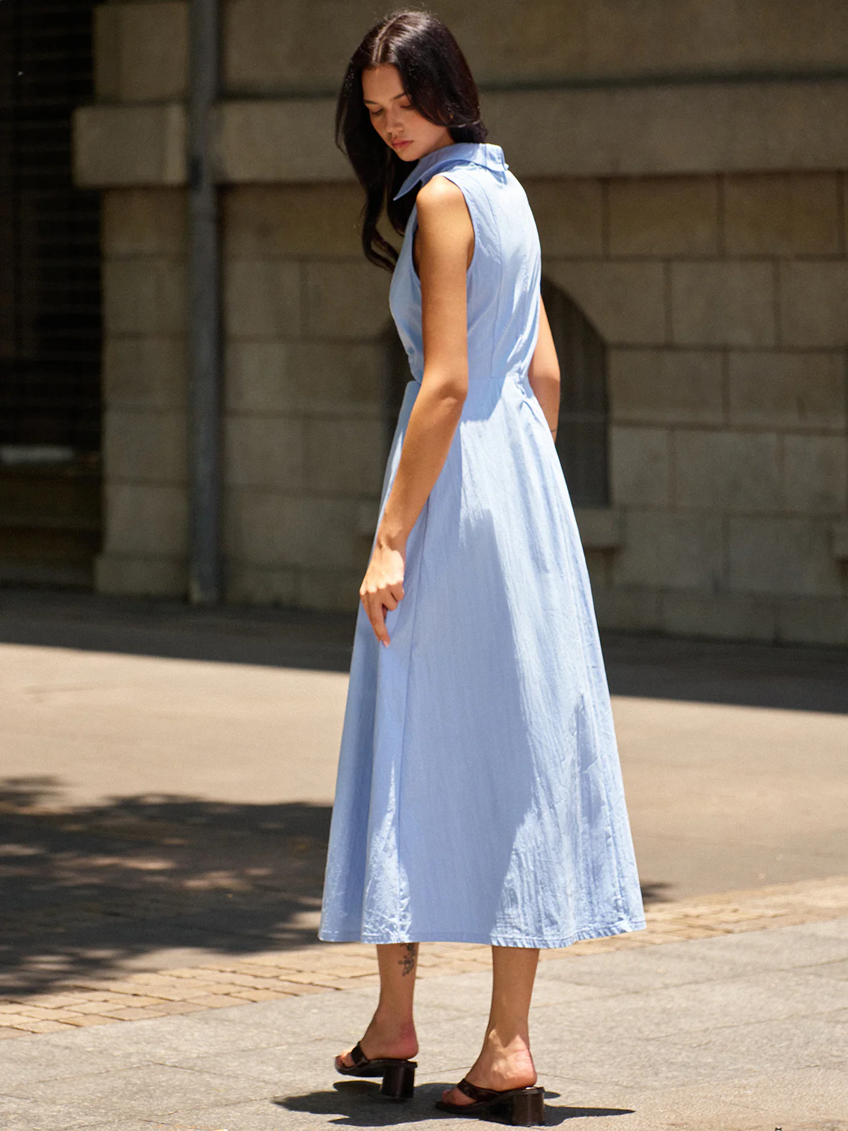 Metal Decor Cutout Dress - Wholesalesil