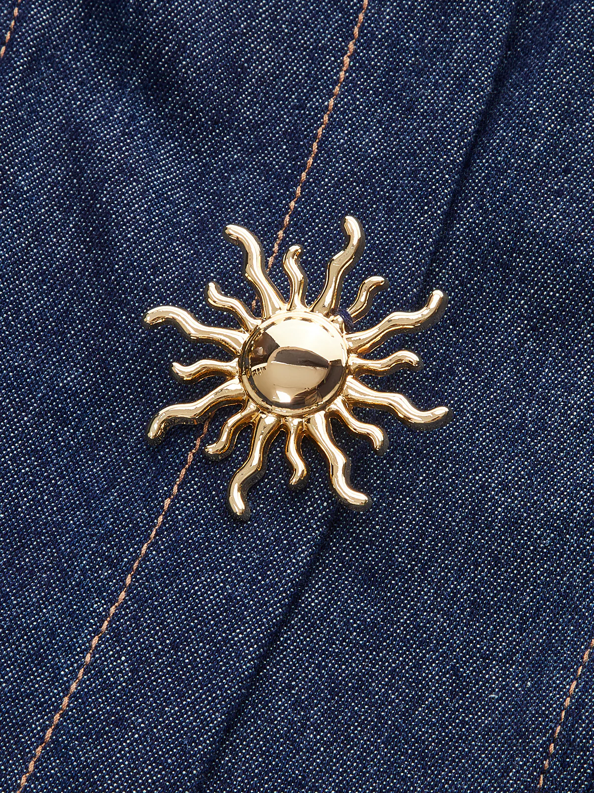 Denim Sleeveless Pleated Shirt Dress - Wholesalesil