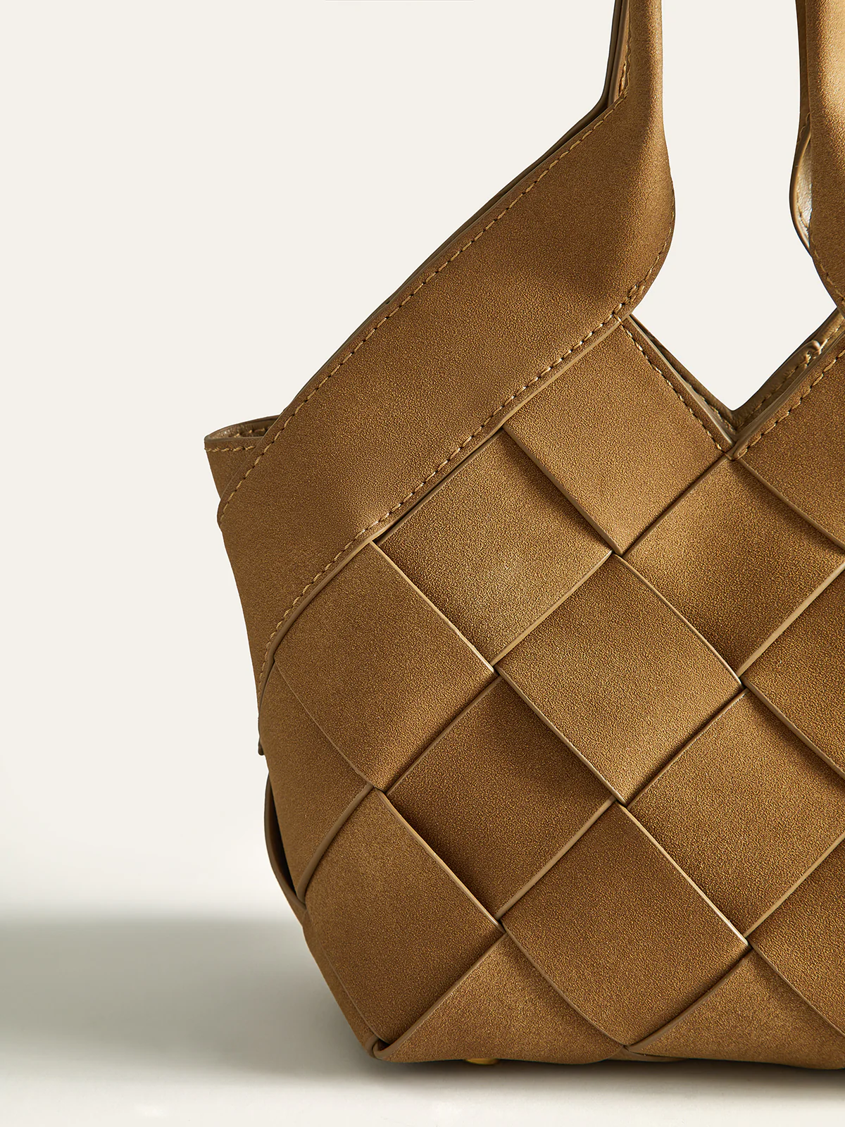 Woven PU Tote Bag - Wholesalesil