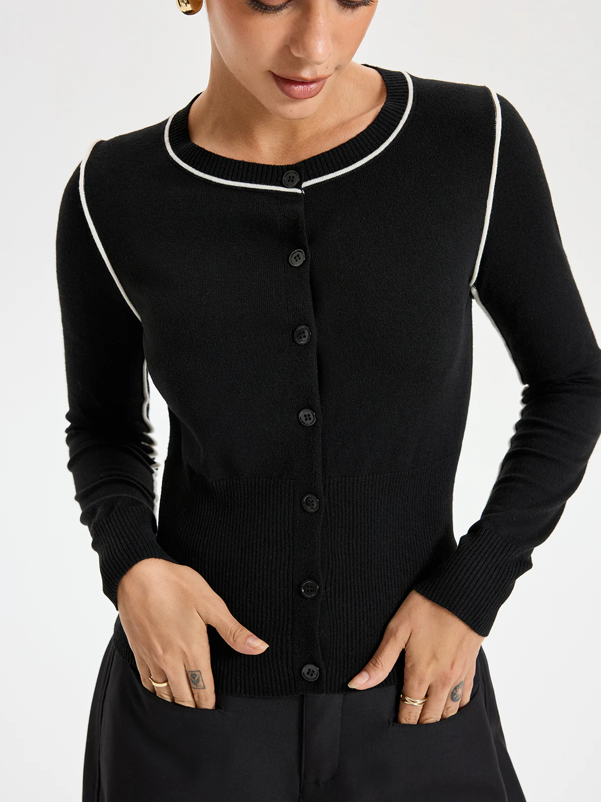 Fine Line Cardigan - Wholesalesil