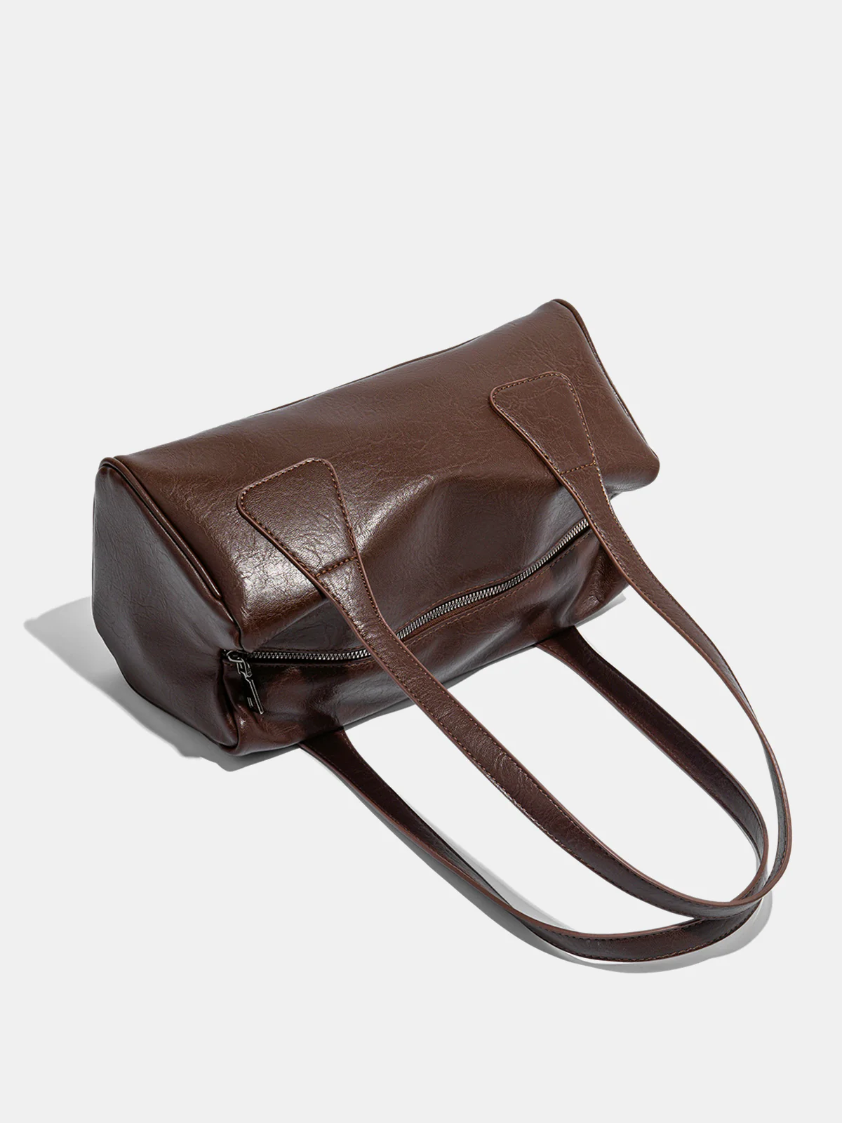 Double Handle Vintage Baguette Bag - Wholesalesil