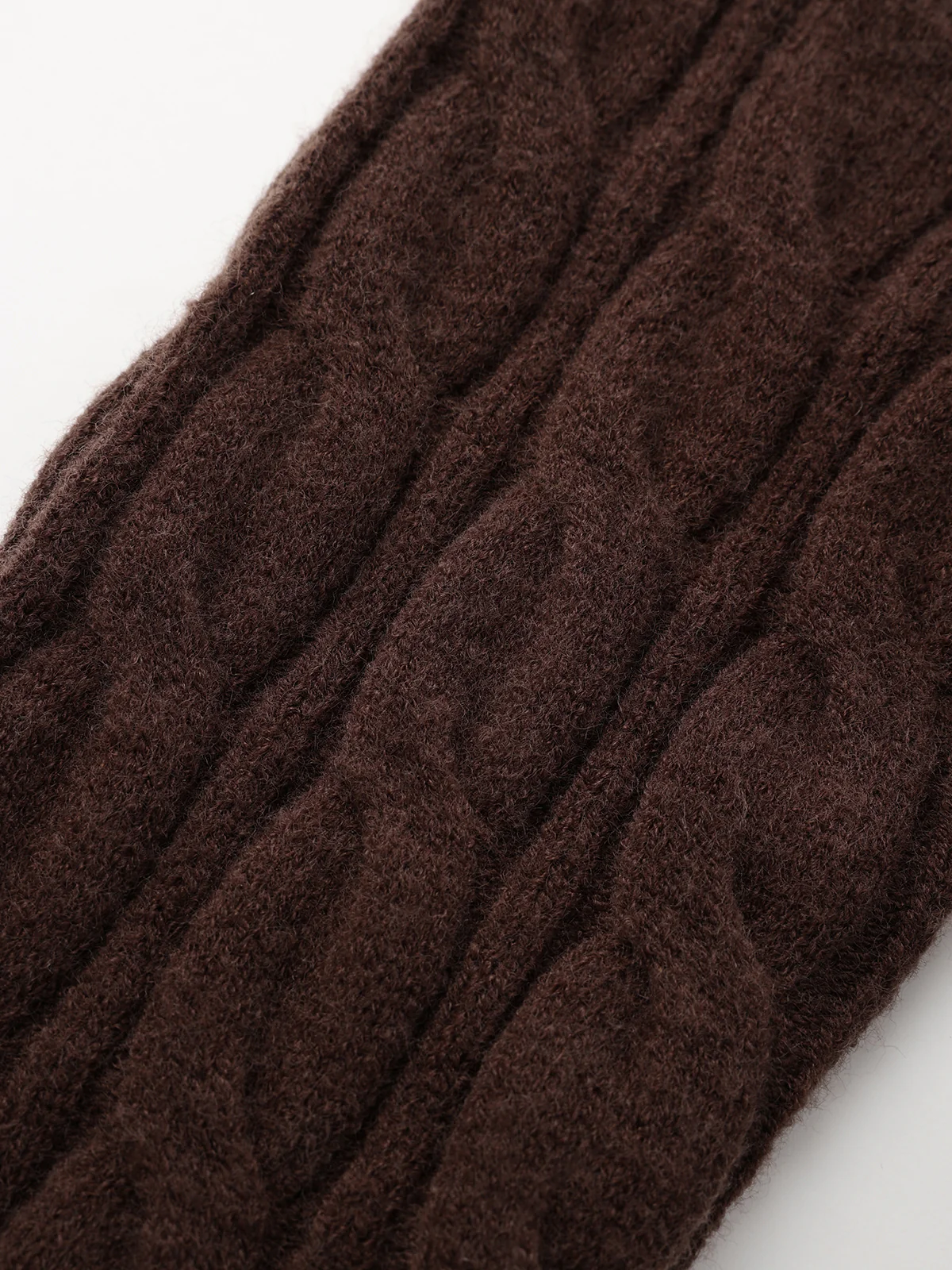 Cross-Front V-Neck Cable Knit Sweater - Wholesalesil