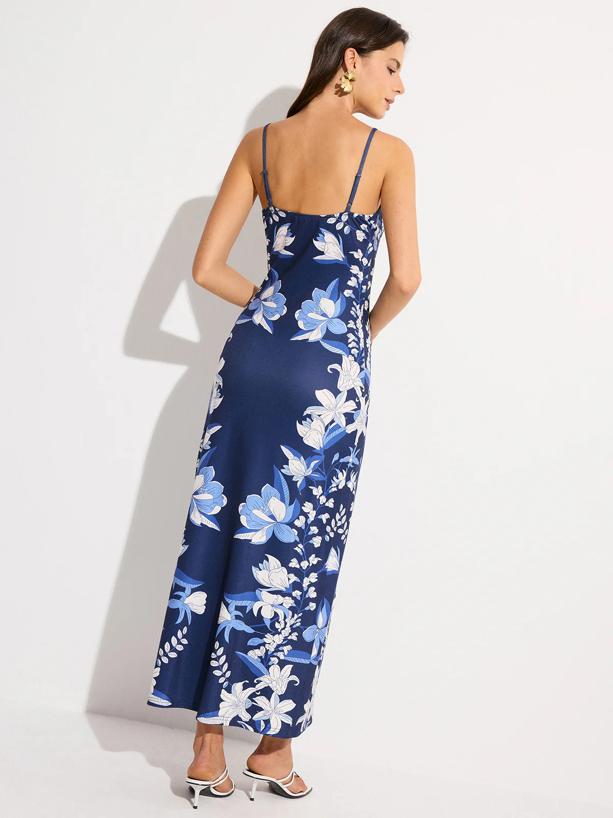 Floral Print Maxi Dress - Wholesalesil