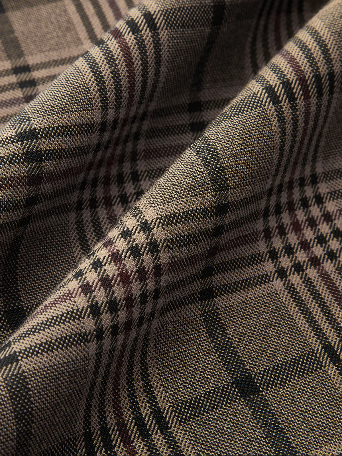 Plaid Wide-Leg Pants - Wholesalesil