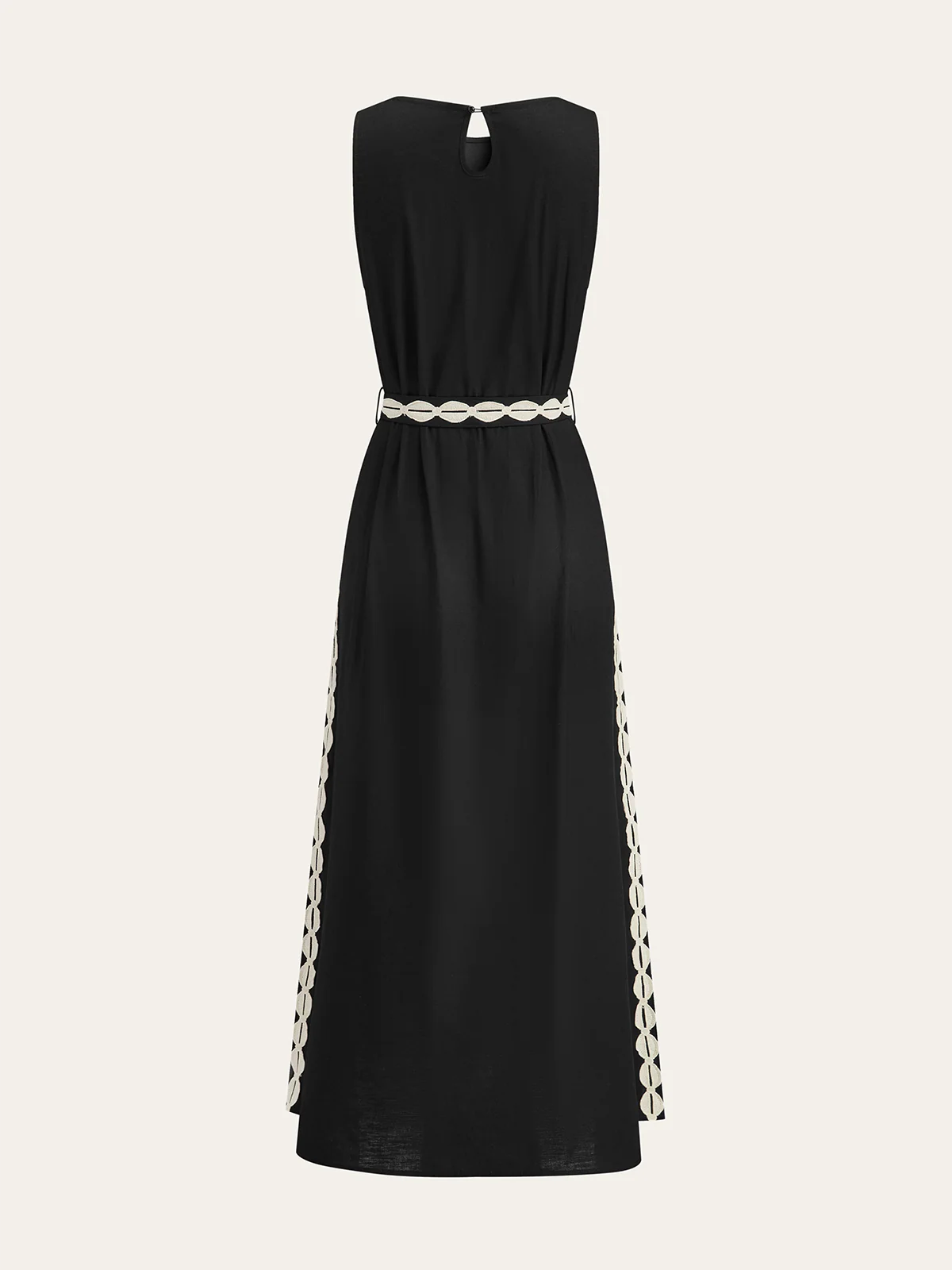 Contrast Trim Maxi Dress - Wholesalesil