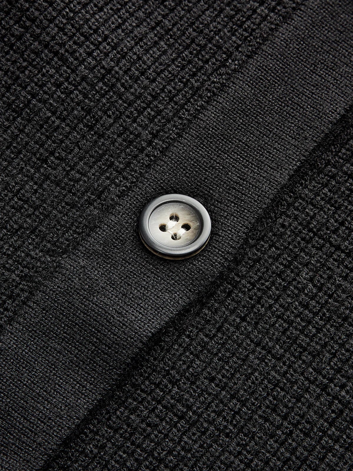 Contrast Ruffle Hem Button Cardigan - Wholesalesil