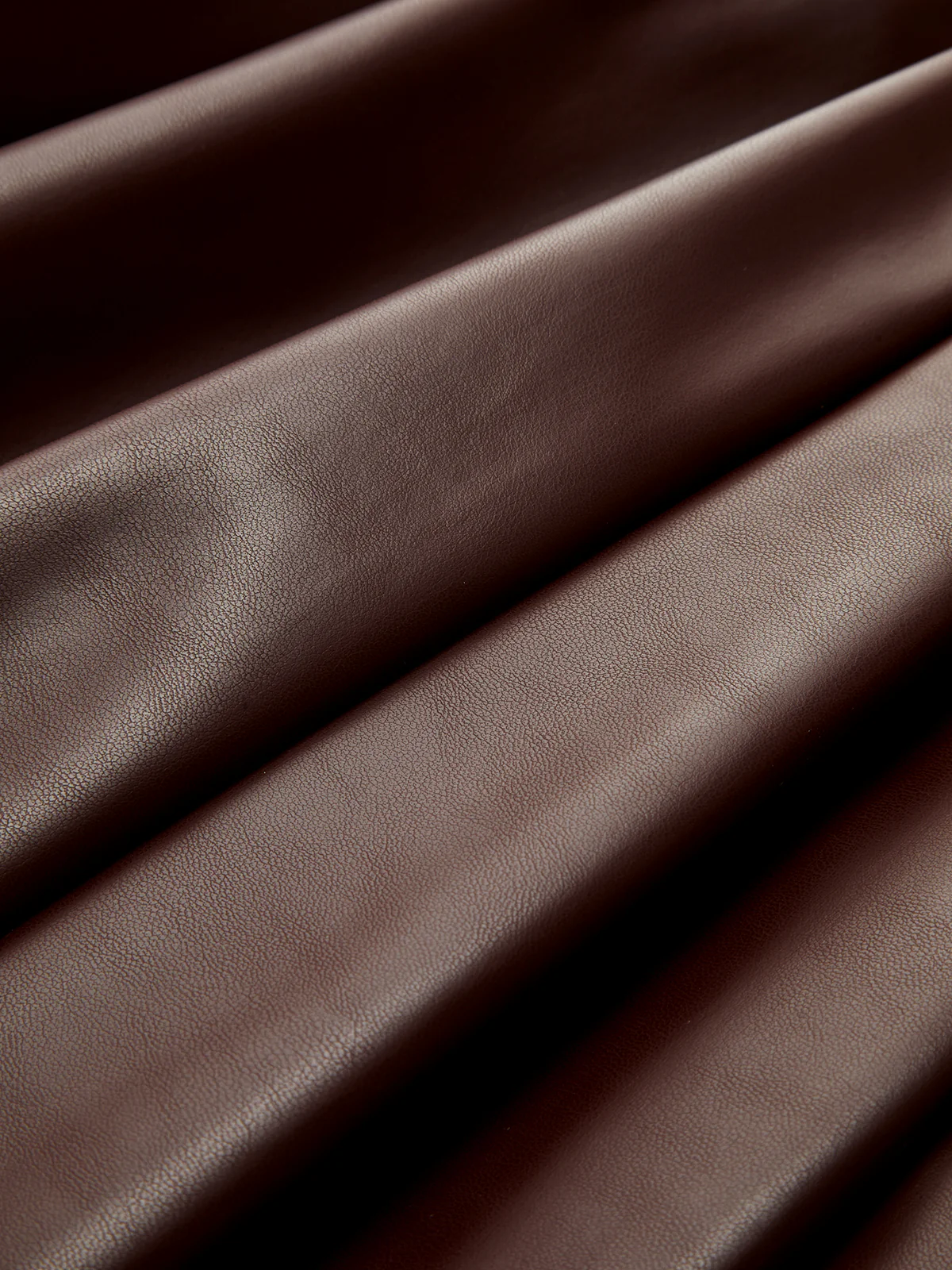 Sleeveless Slit PU Leather Draped Midi Dress - Wholesalesil