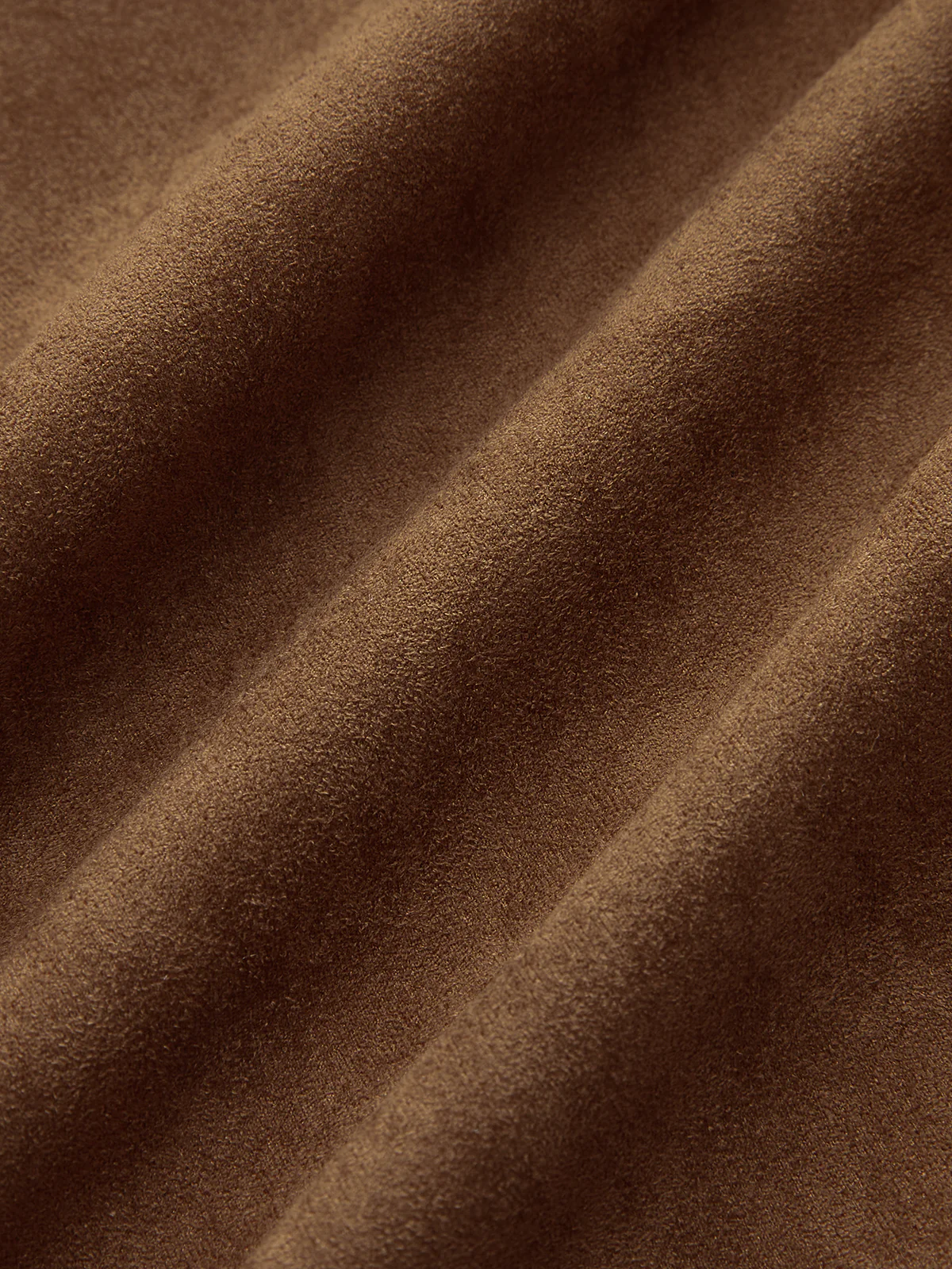 Suede Effect Belted Lapel Jacket - Wholesalesil