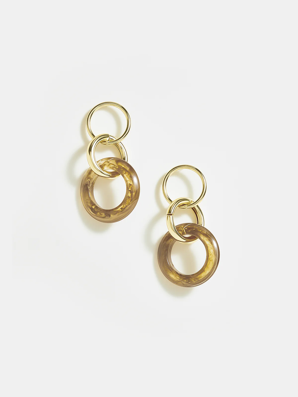 Double Hoop Drop Earrings - Wholesalesil