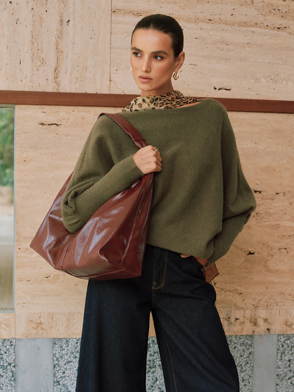 Batwing Sleeve Sweater - Wholesalesil