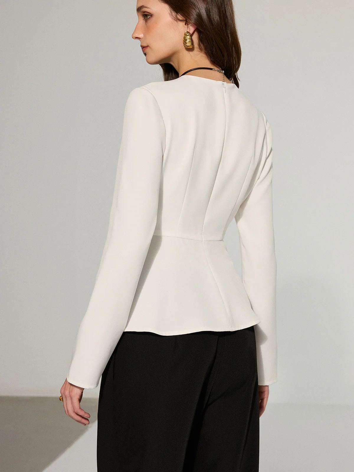 Asymmetric Peplum T-Shirt - Wholesalesil