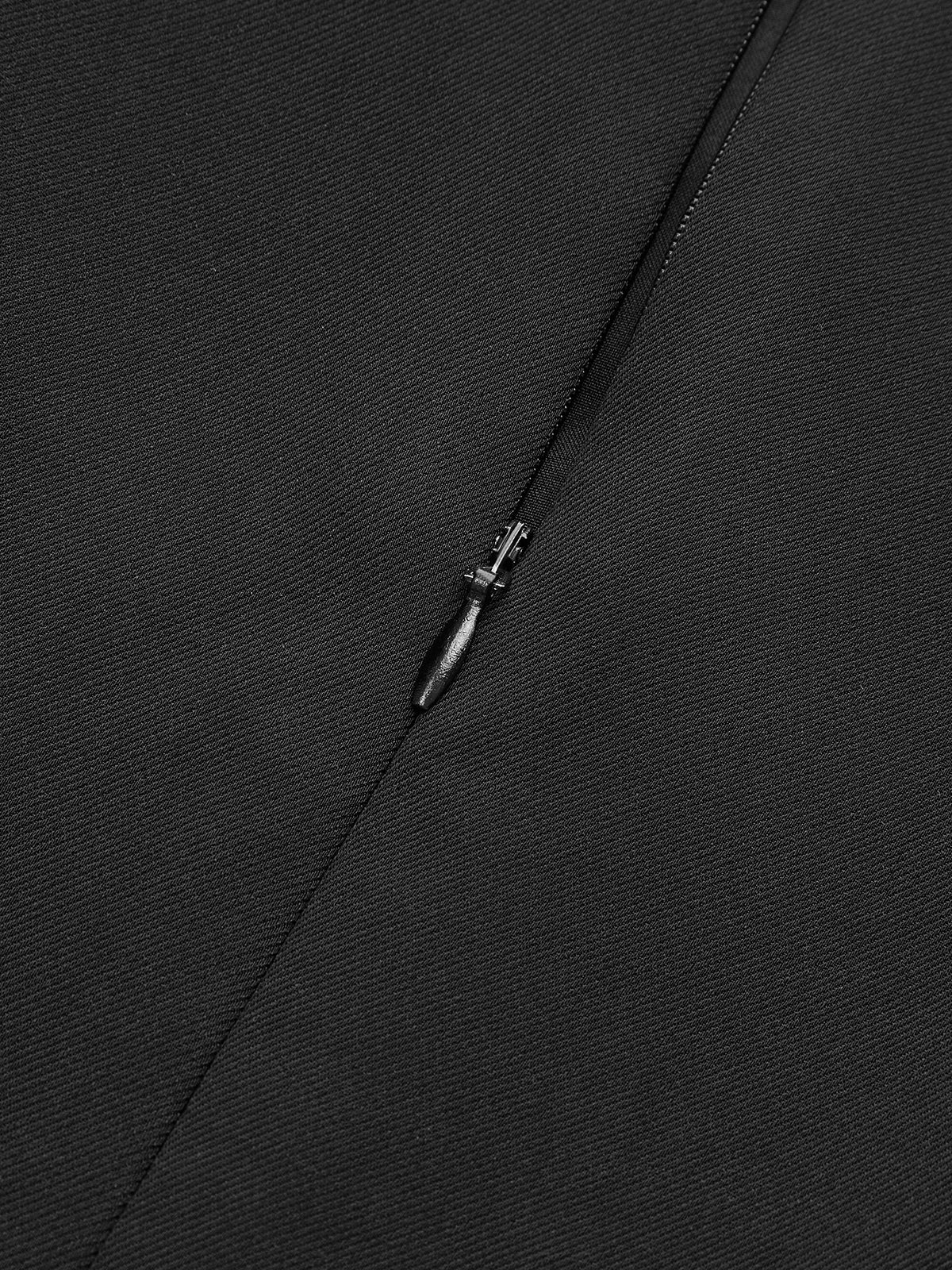 Mock Neck Mini Dress with Metal Buckle Detail - Wholesalesil