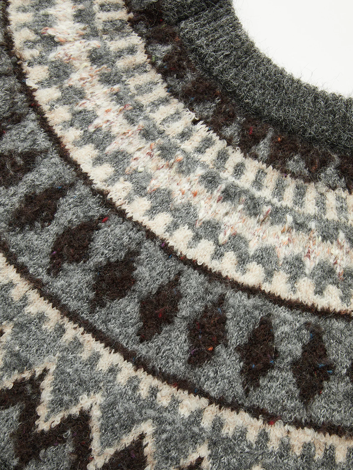 Fair Isle Crew Neck Sweater - Wholesalesil