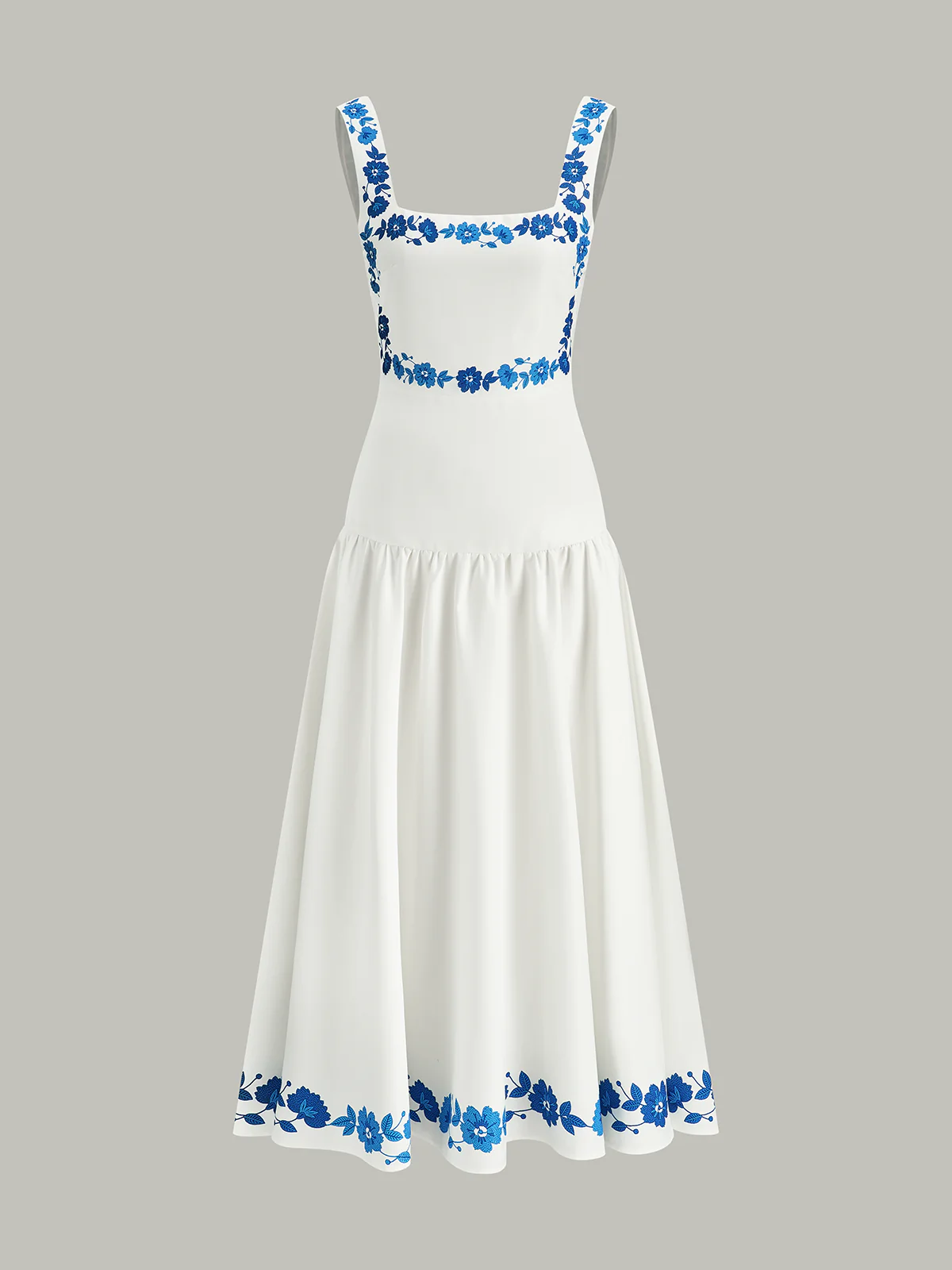 Bow Back Print Midi Dress - Wholesalesil