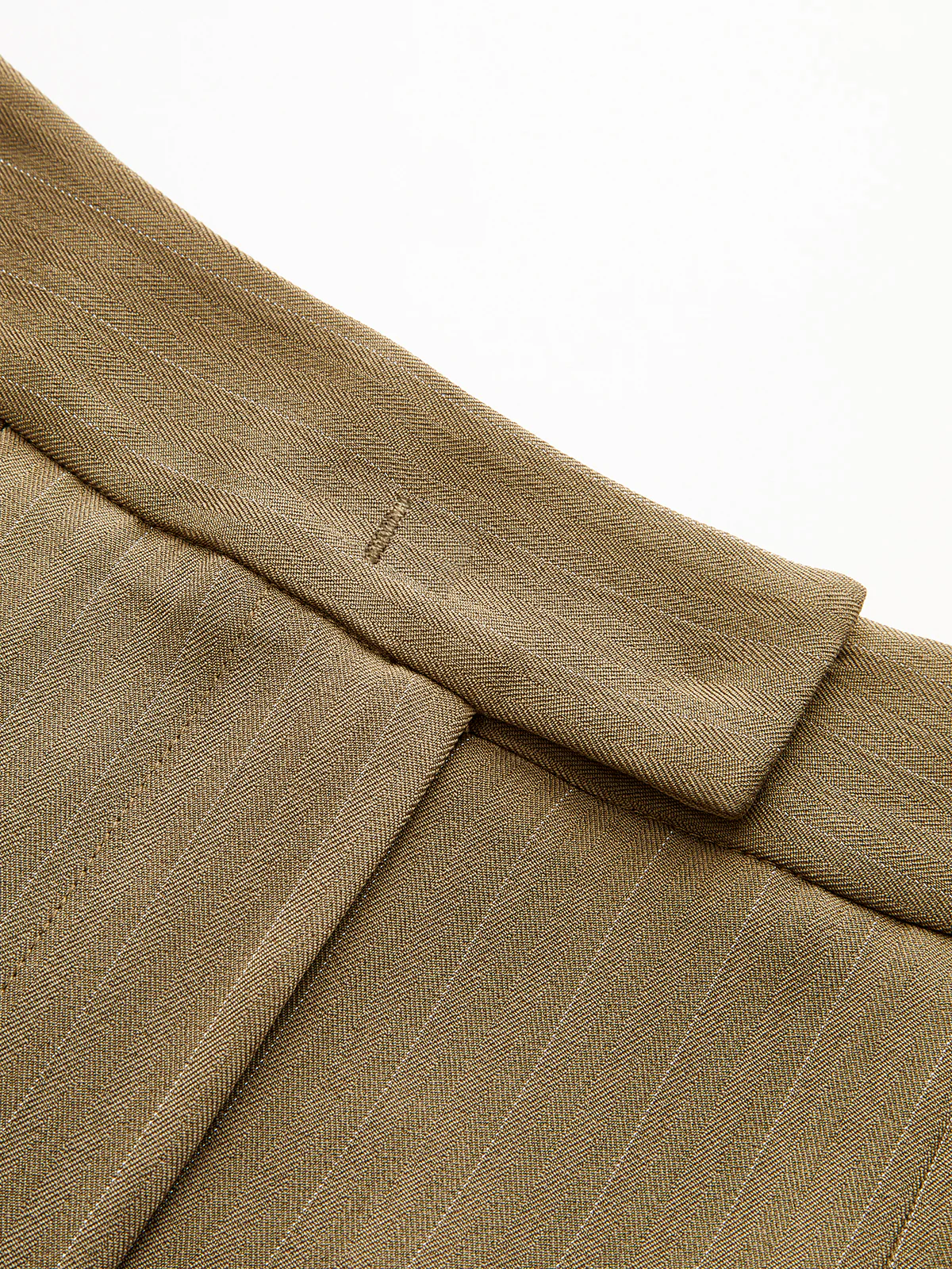 Pleated Pinstriped Wide-Leg Pants - Wholesalesil