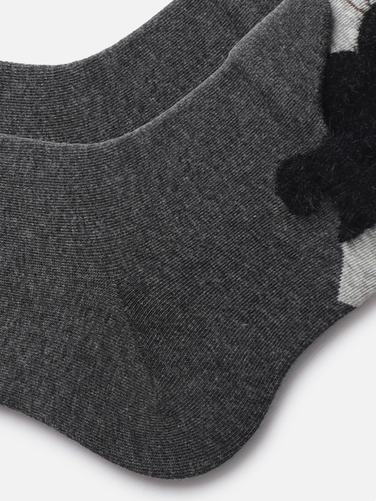 Cat Graphic Detail Mid-Calf Socks - Wholesalesil